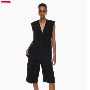 Aritzia Babaton Agency Vest - black - size S - excellent condition